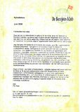 Forsiden af Nyhedsbrev fra juni 2000